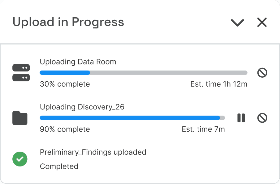 Interface displaying integrated internal and external data sources in a unified evidence view
